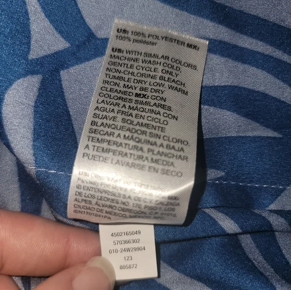 White House Black Market Top Size M Blues - Picture 10 of 12